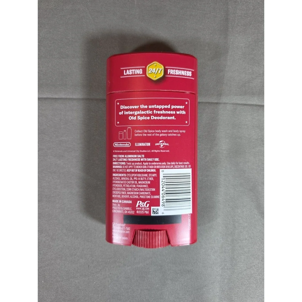 Old Spice Super Mario‎ Galaxy Movie Yoshi Brooklyn Bounce Deodorant 3.0oz New